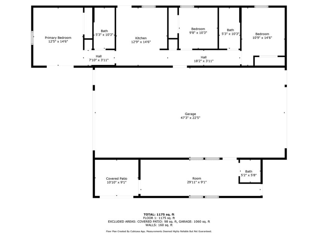 Floor plan for a custom RV barndominium in Citra, FL