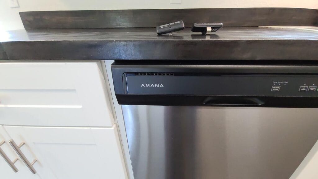 appliances view of a custom built spec house in Silver Springs Shores, FL