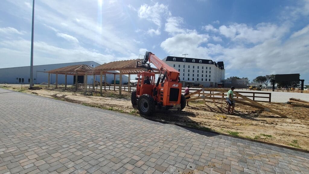 Custom built pavilion at World Equestrian Center in Ocala, FL