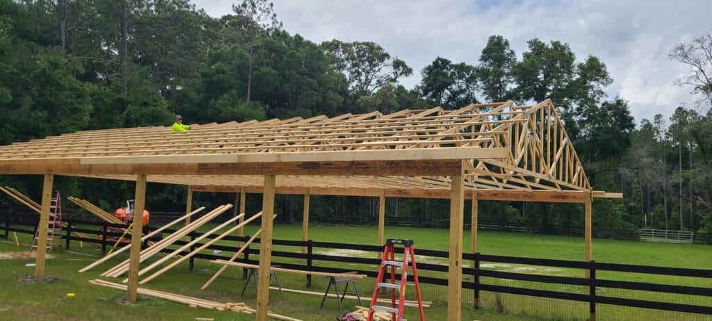 Custom built barn with storage in Gainesville, FL