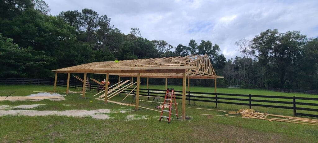 Custom built barn with storage in Gainesville, FL