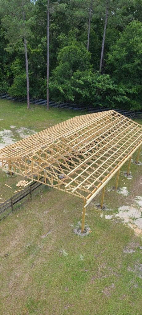 Custom built barn with storage in Gainesville, FL