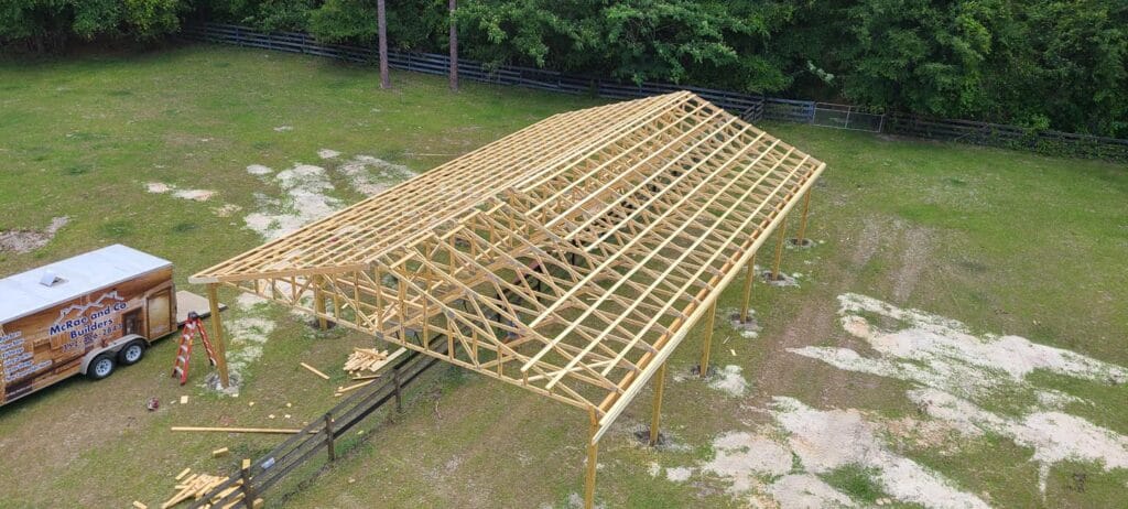 Custom built barn with storage in Gainesville, FL