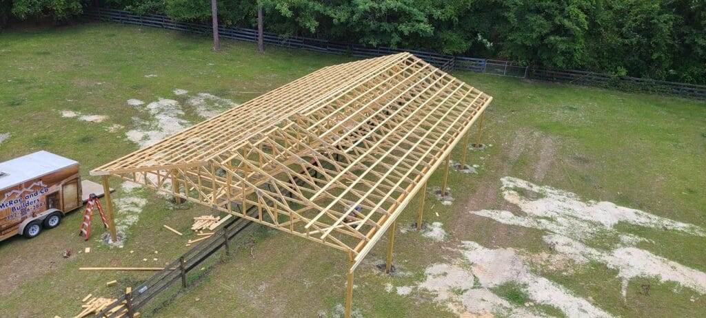 Custom built barn with storage in Gainesville, FL