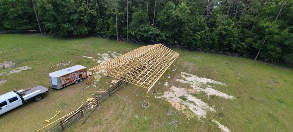 Custom built barn with storage in Gainesville, FL