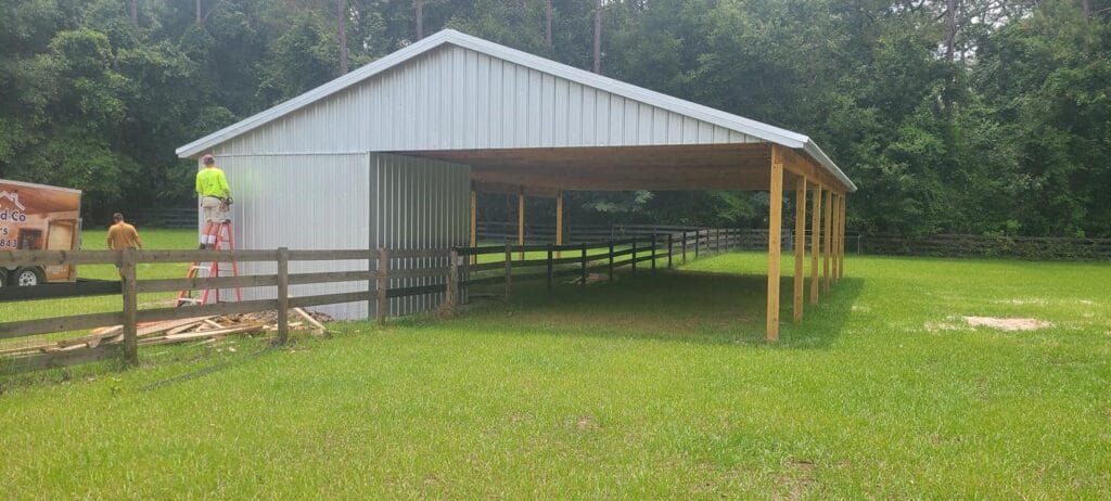Custom built barn with storage in Gainesville, FL