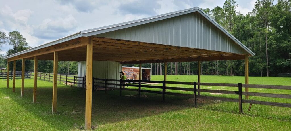Custom built barn with storage in Gainesville, FL