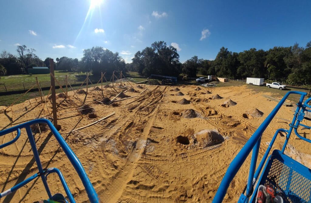 custom built modern barndominium in Daytona, FL