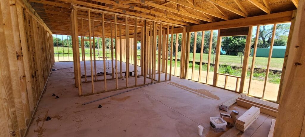 custom built modern barndominium in Daytona, FL