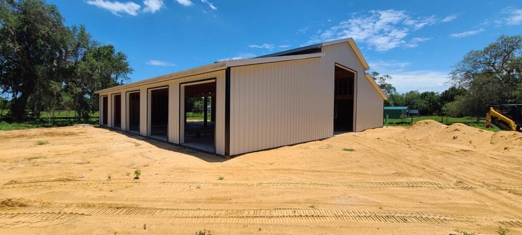custom built modern barndominium in Daytona, FL