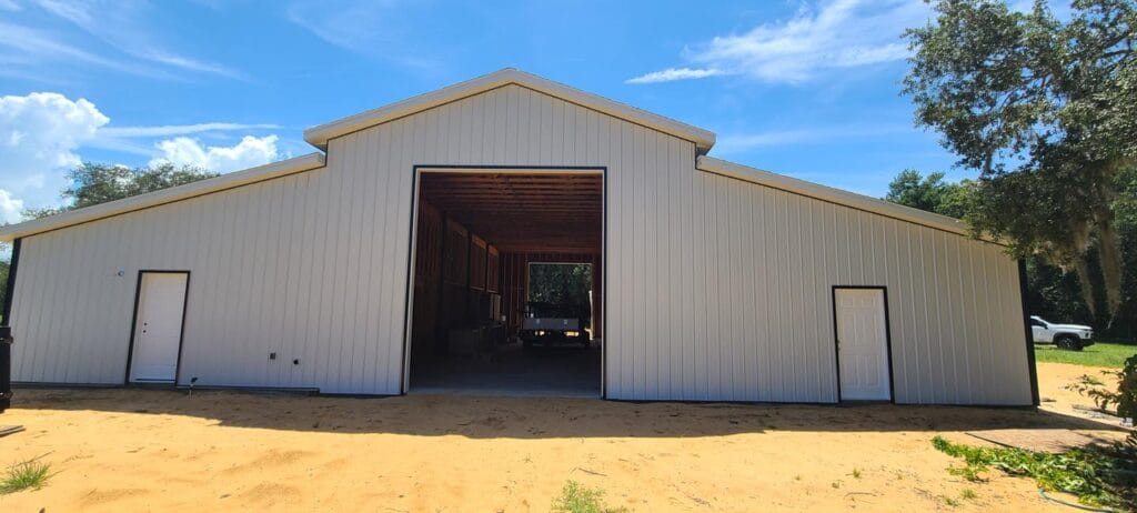 custom built modern barndominium in Daytona, FL