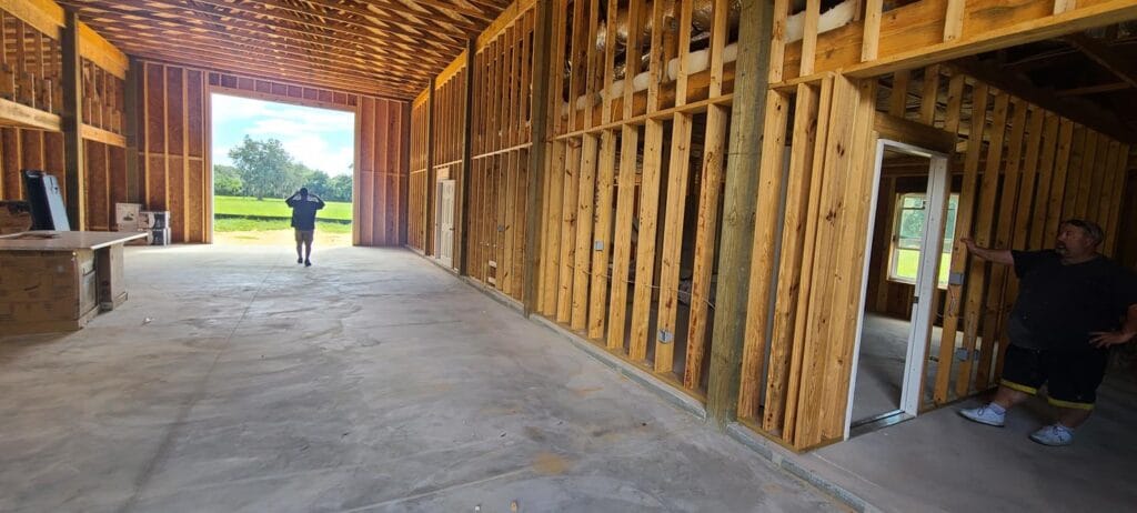 custom built modern barndominium in Daytona, FL