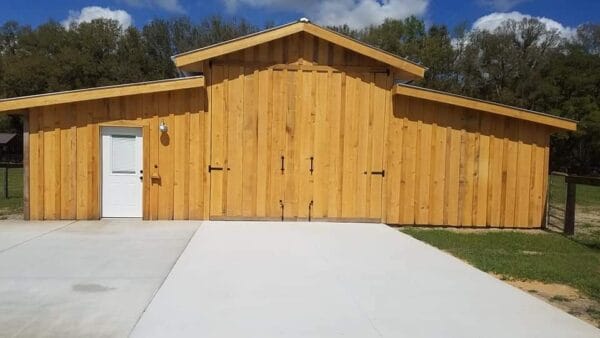 Custom built Cypress Barn in Anthony, FL