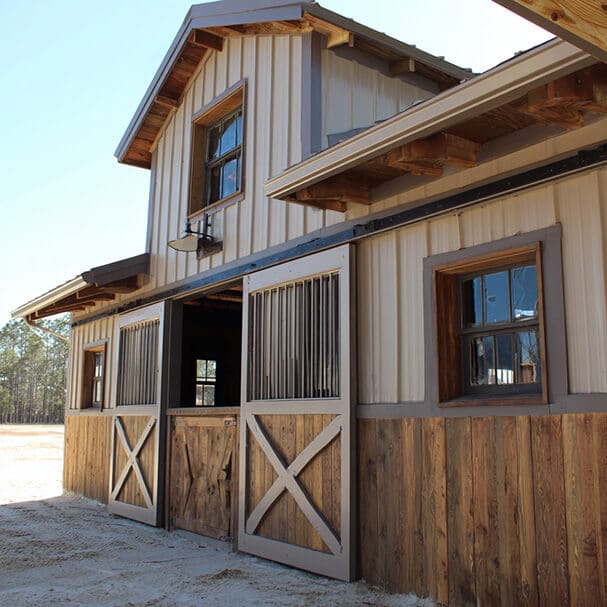 Custom built barn in Ocala, FL