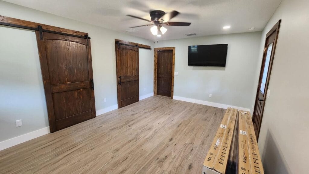 inside view of a custom built multi-level home in Crystal River, FL