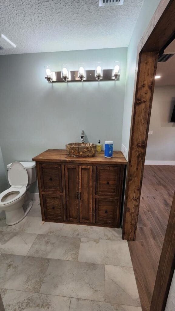 inside view of a custom built multi-level home in Crystal River, FL