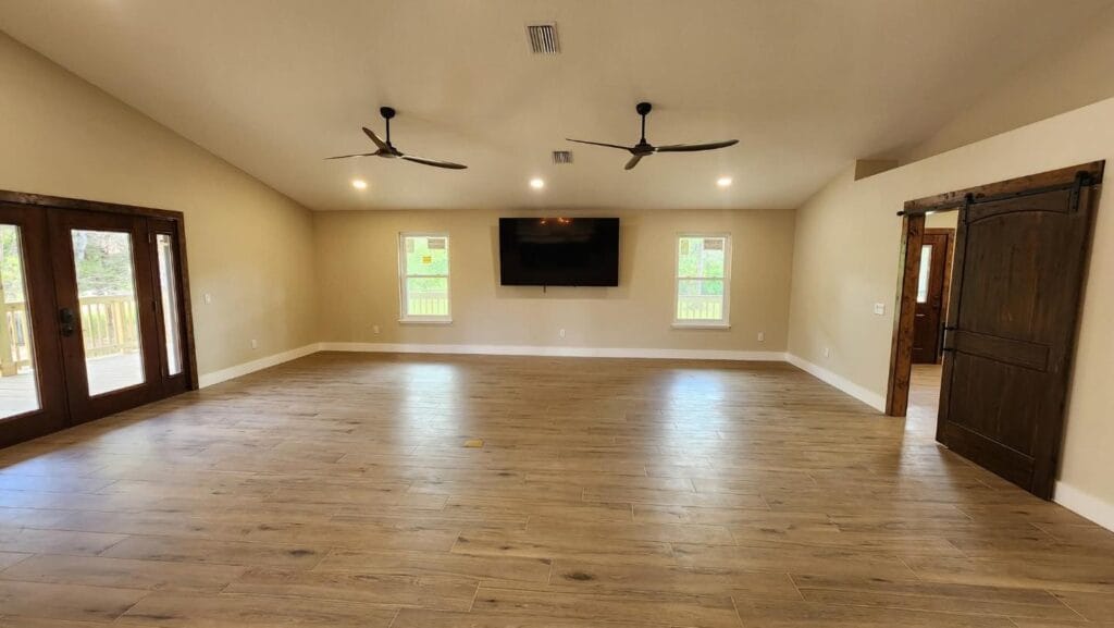 inside view of a custom built multi-level home in Crystal River, FL