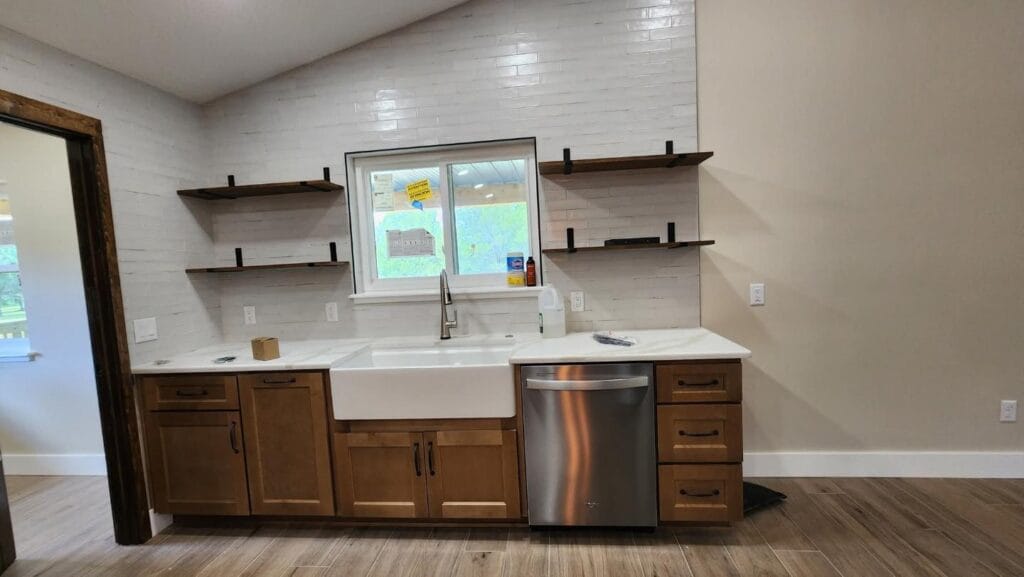 inside view of a custom built multi-level home in Crystal River, FL