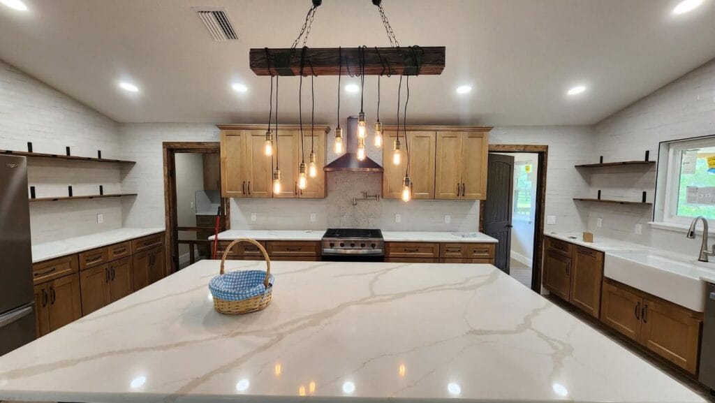 inside view of a custom built multi-level home in Crystal River, FL