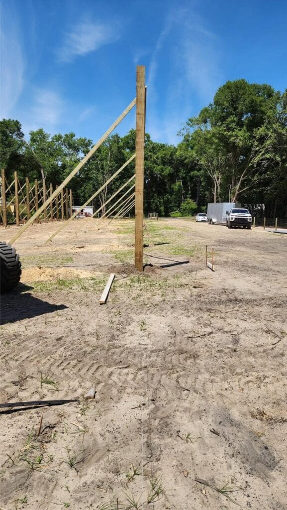 open kit barn built in Anthony, FL